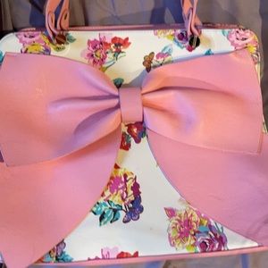 Betsey Johnson Women’s Big Pink Bow Floral Bag